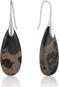 SELOVO Stone Fishhook Dangle Drop Earrings Statement Earrings for Women Stone