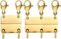 Layering Necklace Clasp,18 K Gold and Silver Separator for Stackable Necklaces