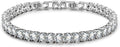 BUMBLEBEE Handmade Tennis Bracelet for Women, 14K Gold Plated, 12.96 CTTW Italian 5A Cubic Zirconia, Hypoallergenic, Adjustable 6–7.5 Inch Jewelry Gift Anniversary, Birthday, Valentine’s Day