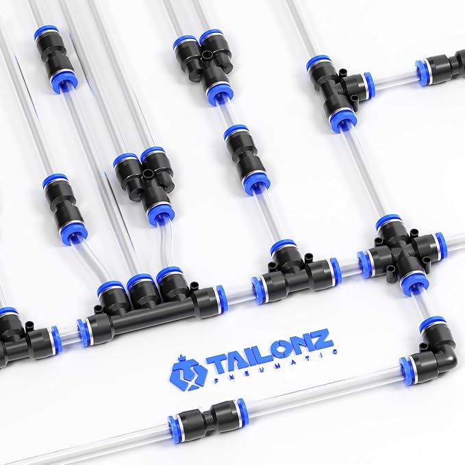 TAILONZ PNEUMATIC 1/8'' 1/4'' 5/16'' 3/8'' 1/2'' OD Straight Push to Connect - Image 6