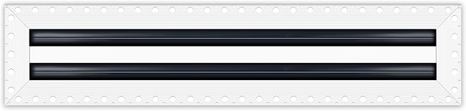 BUILDMART - 18x4 MUD-in Air Vent Cover - Drywall MUD in White Air Vent - MUD by TexasBuildmart
