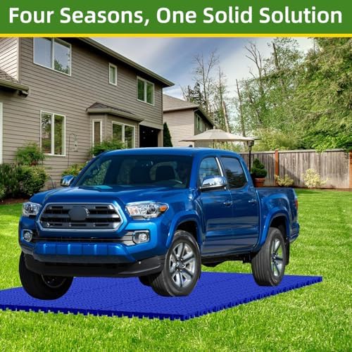 10 Pcs 15.7" x 15.7" Heavy Duty Ground Protection Mats, Interlocking Non-Slip - Image 7