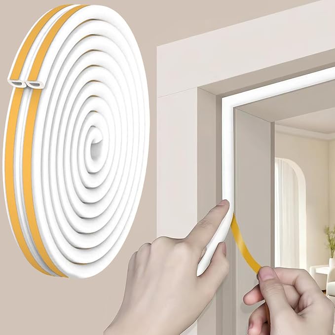 32.8 Ft Weather Stripping Door Seal Strip, Self Adhesive Door Soundproofing D by Unknown