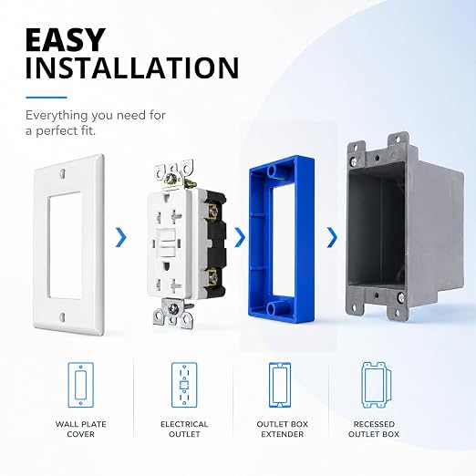 1/4", Single Gang Outlet Box Extender - Image 6