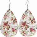 Teardrop Style Leather Earrings Outer Layer Silver Plating Hypoallergenic, Fashion Accessories Suitble Casual Outfits Parties Daily Wear for Sister Mom Wife Friends