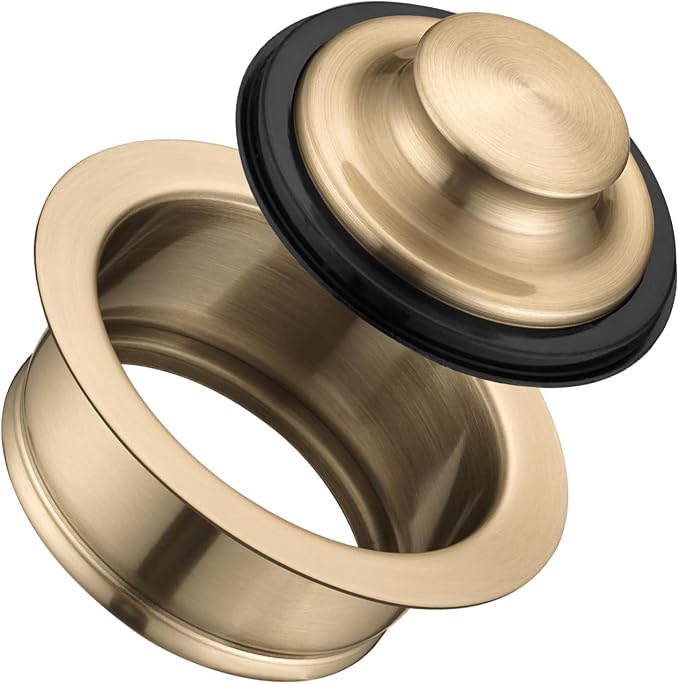 Garbage Disposal Flange and Sink Stopper Champagne Bronze by Champorya