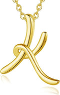 EUDORA Sterling Silver Initial Necklaces for Women, Classic 26 Letter Neckless Gifts for Girls, Sister, Mother Daughter, 18 inch Chain