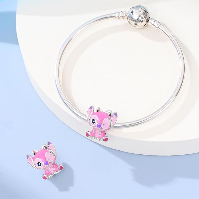LIGHTDOG 925 Sterling Silver Charm fits Pandora Charm Bracelet Necklaces Pendant Bead Charms Jewelry Gift for Women Family Friends