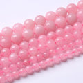10mm 38PCS Natural Rose Quartz Beads Pink Energy Crystal Round Loose Beads for Jewelry Making DIY Bracelets 15" 38pcs