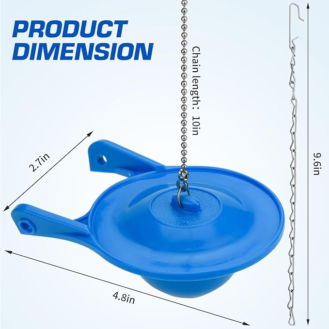 Toilet Flapper Replacement for Gerber, 3 inch Toilet Stopper Kit for Gerber - Image 7