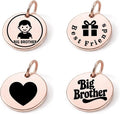 SM Design Pregnancy & New Baby Charm Set – Set of 4 Meaningful Stainless Steel Charms – Great for Crafting, Making Bracelets and Necklaces - Meaningful Keepsake Charms for Expecting & New Moms