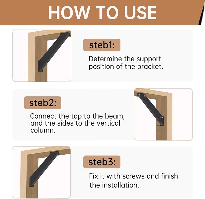 8 Pcs 45 Degree Angle Support Bracket - Image 4