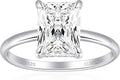 Elspeth 925 Sterling Silver Engagement Ring for Women Oval/Radiant/Pear/Princess/RoundCut Cubic Zirconia Promise Ring Size 4-10