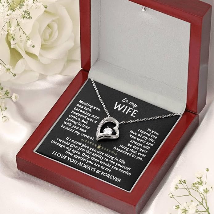 Jewelry To My Wife - The Best Thing That Ever Happened To Me, Forever Love Necklace, Gift for Her, Romantic Christmas Birthday Valentine Gift
