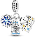 MULA 925 Sterling Silver Charms for Bracelets and Necklaces Family Letters Dangle Pendants Airplane Travel Beads Family Tree Jewelry Charms for Women
