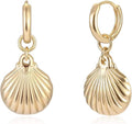 MYEARS Women Earrings Gold Huggie Hoop Dangle Drop 14K Gold Plated Small Simple Hypoallergenic Everyday Jewelry
