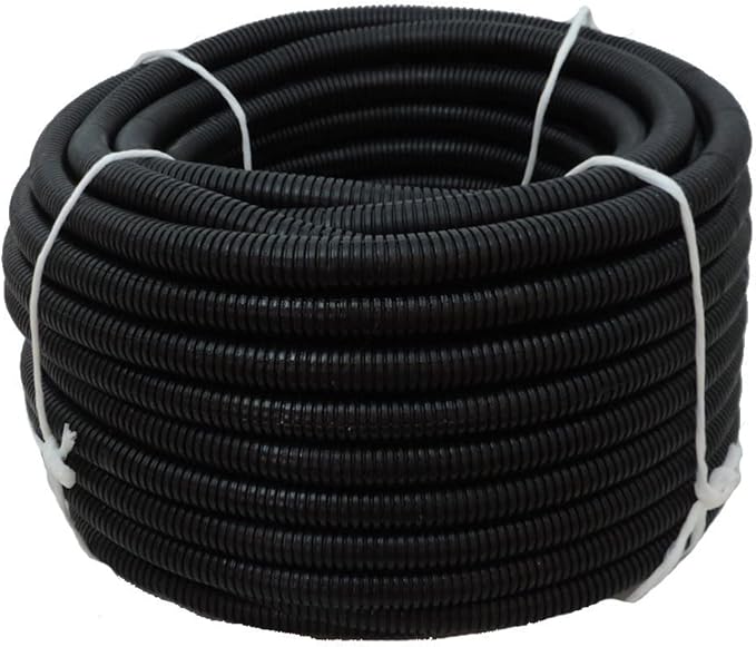 Flexible Polyethylene HDPE Non-Split Corrugated Wire Loom Tubing by HydroMaxx