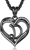 INFUSEU Unique Initial Necklaces for Women Girls Small Heart Letter Jewelry, Meaningful Personalized Gifts