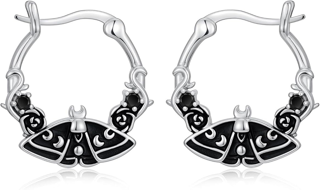 JUSTKIDSTOY Hypoallergenic Panda/Unicorn/Hummingbird/Dolphin Hoop Earrings for Women 925 Sterling Silver Animal Huggie Hoop Earrings Jewelry Gifts for Sensitive Ears