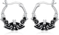 JUSTKIDSTOY Hypoallergenic Panda/Unicorn/Hummingbird/Dolphin Hoop Earrings for Women 925 Sterling Silver Animal Huggie Hoop Earrings Jewelry Gifts for Sensitive Ears