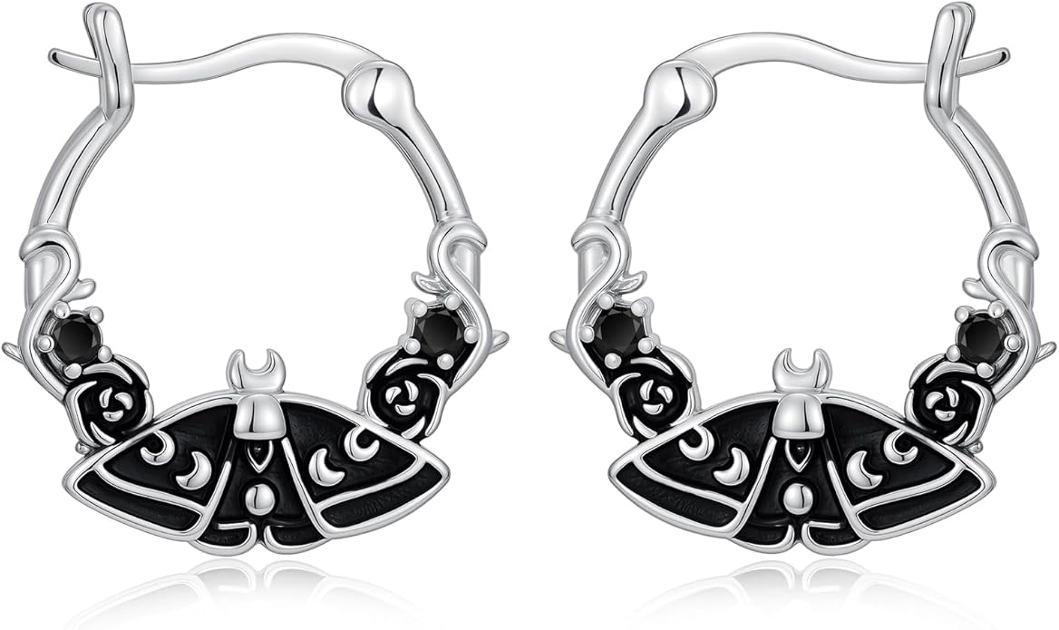 JUSTKIDSTOY Hypoallergenic Panda/Unicorn/Hummingbird/Dolphin Hoop Earrings for Women 925 Sterling Silver Animal Huggie Hoop Earrings Jewelry Gifts for Sensitive Ears
