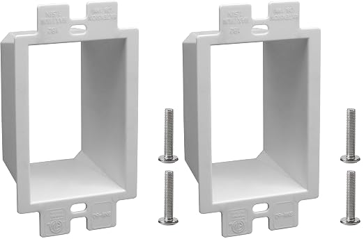 1-Gang BE1 Non-Metallic Electrical Power Outlet Box Extender, Outlet Box by XGGYA