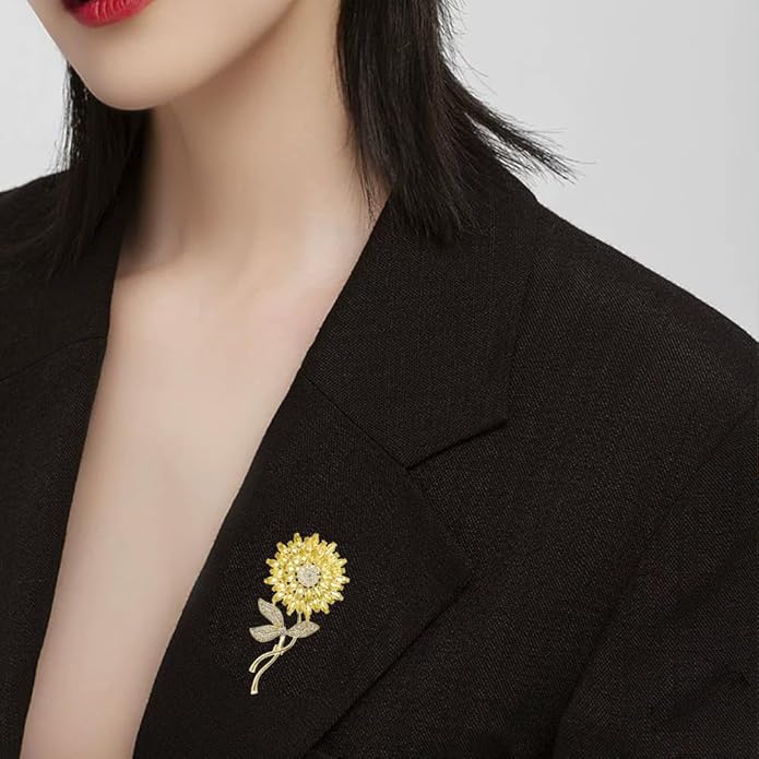 Flower Floral Brooch Pin Pearl Rhinestone Crystal Brooches Pins Scarf Brooch Clip Christmas Lapel Pin Dress Accessories for Women