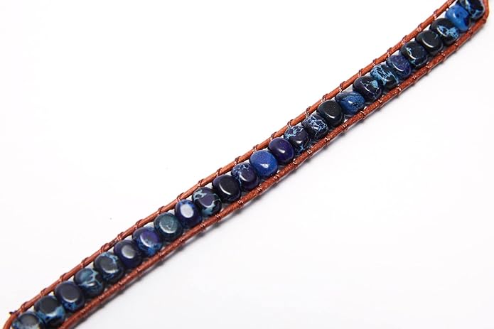 ZOSOJONA 7 Chakra Bracelet Bohemian Handmade Leather Wrap Healing Protection Natural Stone Yoga Beaded Bracelets Boho Friendship Jewelry
