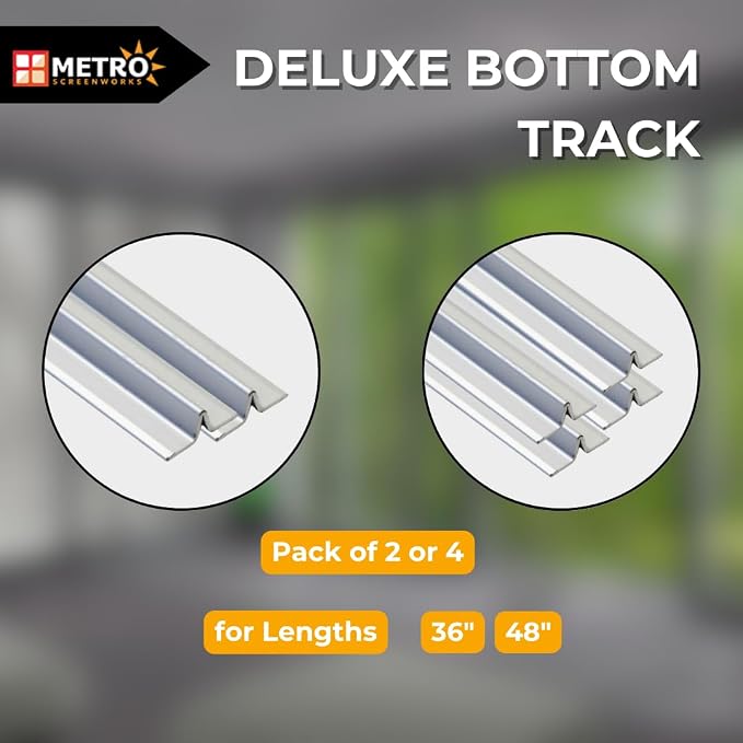 Sliding Screen Door Deluxe Bottom Track, 1” Wide 3/8” Tall - 48 in - Image 5