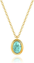 Aobei Pearl 18K Gold Plated Moon Star Lion Evil Eye Love Heart Cross Pendant Necklace Medallion Paperclip Chian Choker Layering Jewery for Women