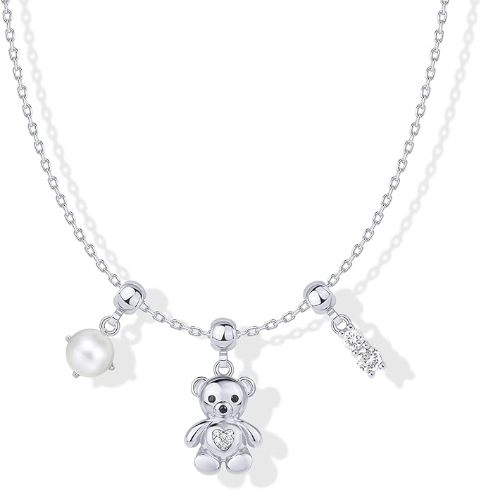 PAVOI 14K Gold Plated Dainty Necklace with Charms Set - Hypoallergenic Adjustable Chain Gold Charm Necklace for Women - Small Motif & Mantra 2 and 3-Pack Removable Pendants - Cute Jewelry Gifts