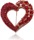 Brooch Pins for Women Girls Fashion Flower Crystal Rhinestone Pearl Jewelry