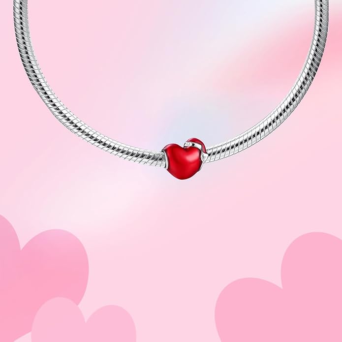 Bible Family Mom Wife Love Heart Dangle Charm 925 Sterling Silver Charms fits Bracelets and Necklace Pendant Bead Charms Jewelry Present for Women Family Friends