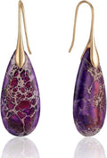 SELOVO Stone Fishhook Dangle Drop Earrings Statement Earrings for Women Stone