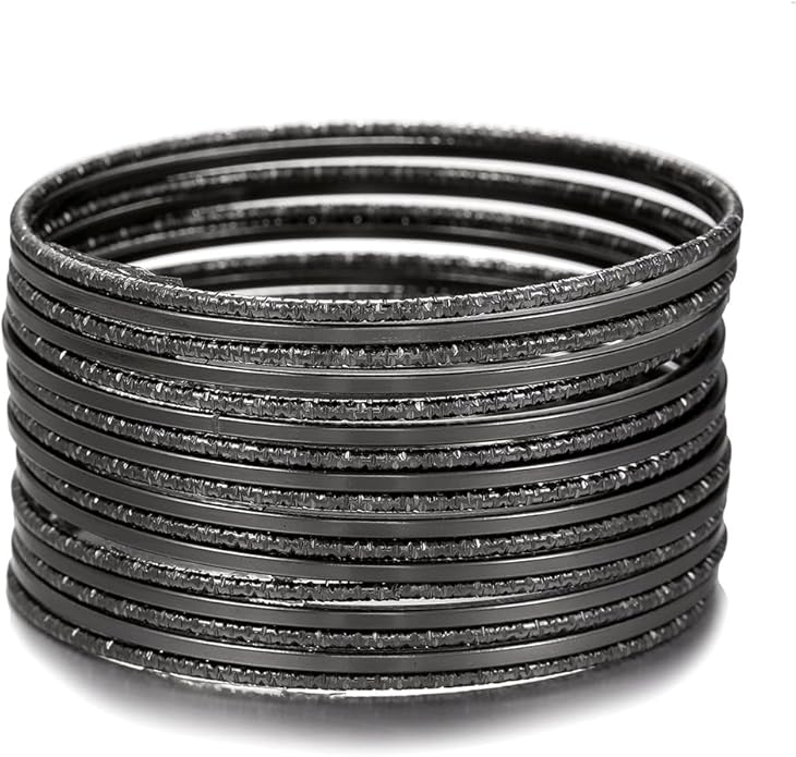 16Pcs Gold Bangle Bracelets for Women - Multi Layer Stackable Textured Bracelets Boho Jewelrys Set.
