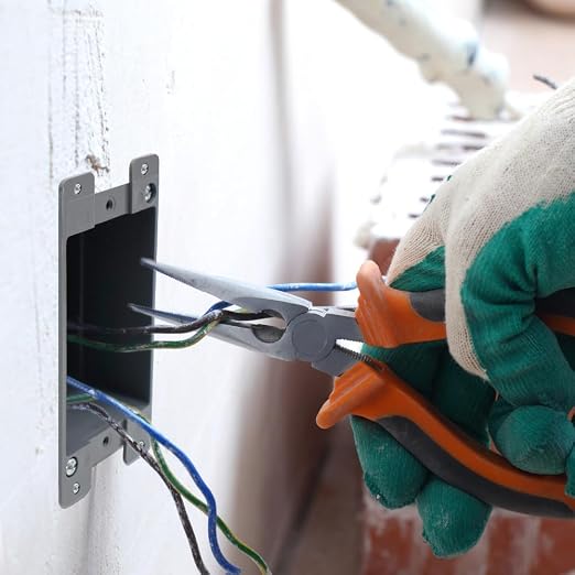 MAKERELE Old Work Electrical Box 1 Gang, 14 cu.Inch Cut in Outlet Box, AWG - Image 4