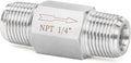 ChillWaves 304 Stainless Steel In-Line Siamese Check Valve 1/4" NPT Male Thread by VisittheCHILLWAVES