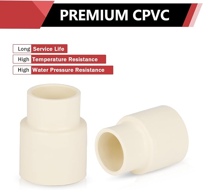 10 Pack EFIELD CPVC Coupling Adapter Fittings, - Image 5
