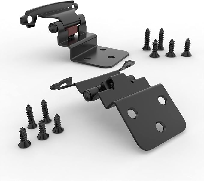 3/8 Inch Inset Cabinet Hinges, 10 Pairs Self Closing Flush Face Mount Hinges - Image 7