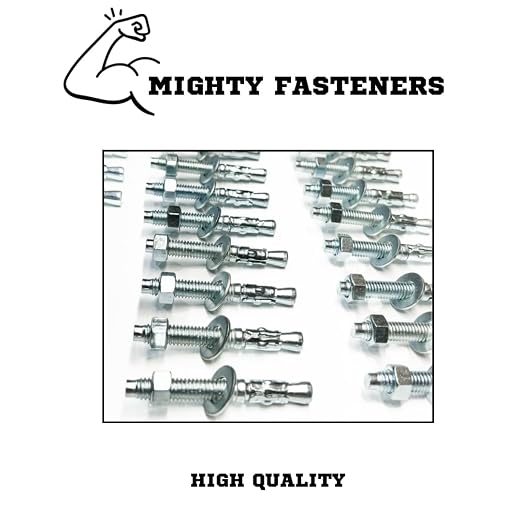 MIGHTY FASTENERS Zinc-Plated Steel Wedge Anchors, 3/8" X 2-1/4" - Image 4