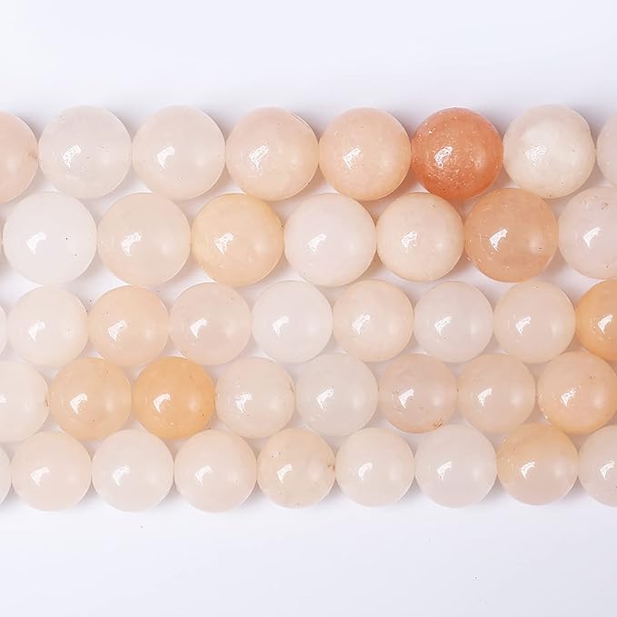 61PCS 6mm Natural Pink Aventurine Gemstone Beads Round Loose Spacer Stone Beads for Jewelry Making DIY Bracelet Necklace Materials 15"