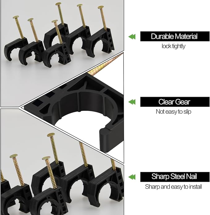 100 Pack 3/4" Half Clamps J-Hook - Image 4