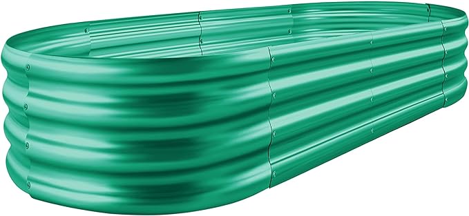 Land Guard Green Raised Bed, 6×3 ft Elevated Planter Box, Raised Beds by LandGuard