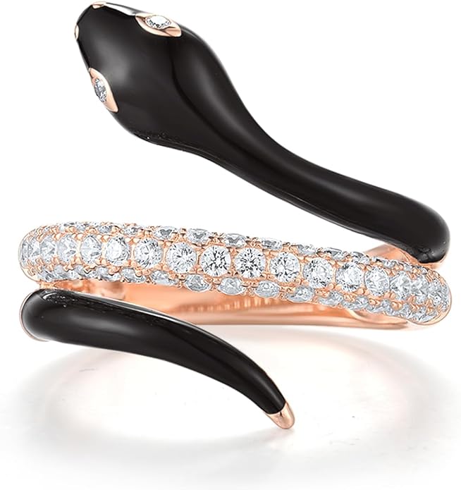Santuzza Panther Ring 925 Sterling Silver Leopard Rings Cubic Zirconia Green Spinel Jaguar Jewelry