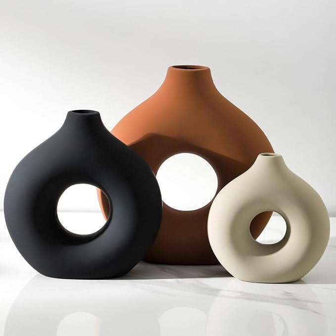 Vanselia Ceramic Vase Home Table Decor by VanseliaHome