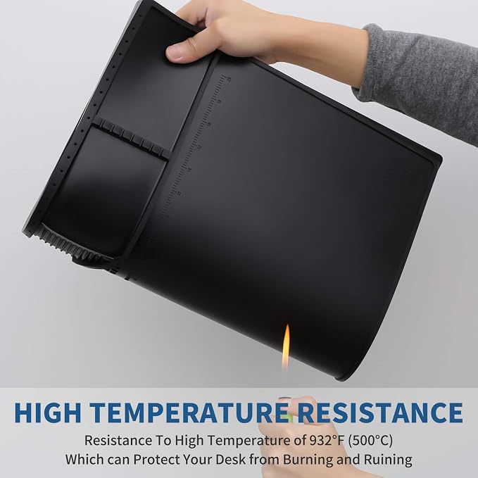 HengTianMei-203 Black Magnetic Repair Work Mat Heat Resistant Large Silicone - Image 7