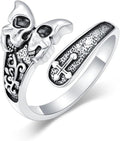 Vintage Adjustable Thumb Rings 925 Sterling Silver Sunflower/Red Cardinal/Butterfly/Turtle/Skull Ring Jewelrry for Women Men