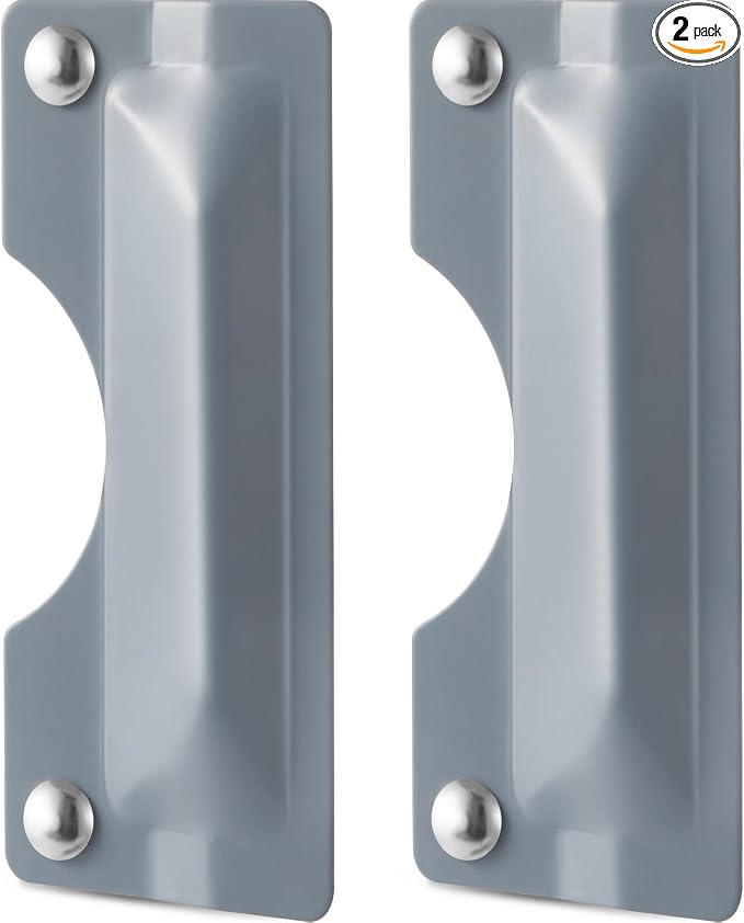 Yaocom 2 Pcs 3 x 7'' Door Latch Guard Plate Cover Electroplated Sand Carbon by Yaocom