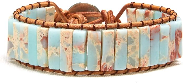 ZOSOJONA 7 Chakra Bracelet Bohemian Handmade Leather Wrap Healing Protection Natural Stone Yoga Beaded Bracelets Boho Friendship Jewelry