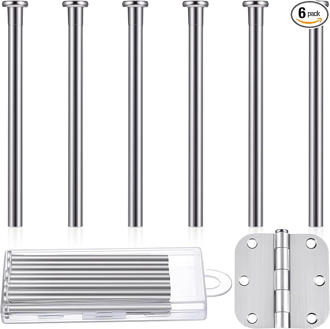 Ferraycle 6 Pack Hinge Pins for Doors 3.5 Inches Hinge Pin Oil Rubbed Bronze by Ferraycle